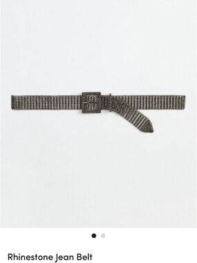 #T976 - NWT Torrid Gunmetal Rhinestone Jean Belt 3X